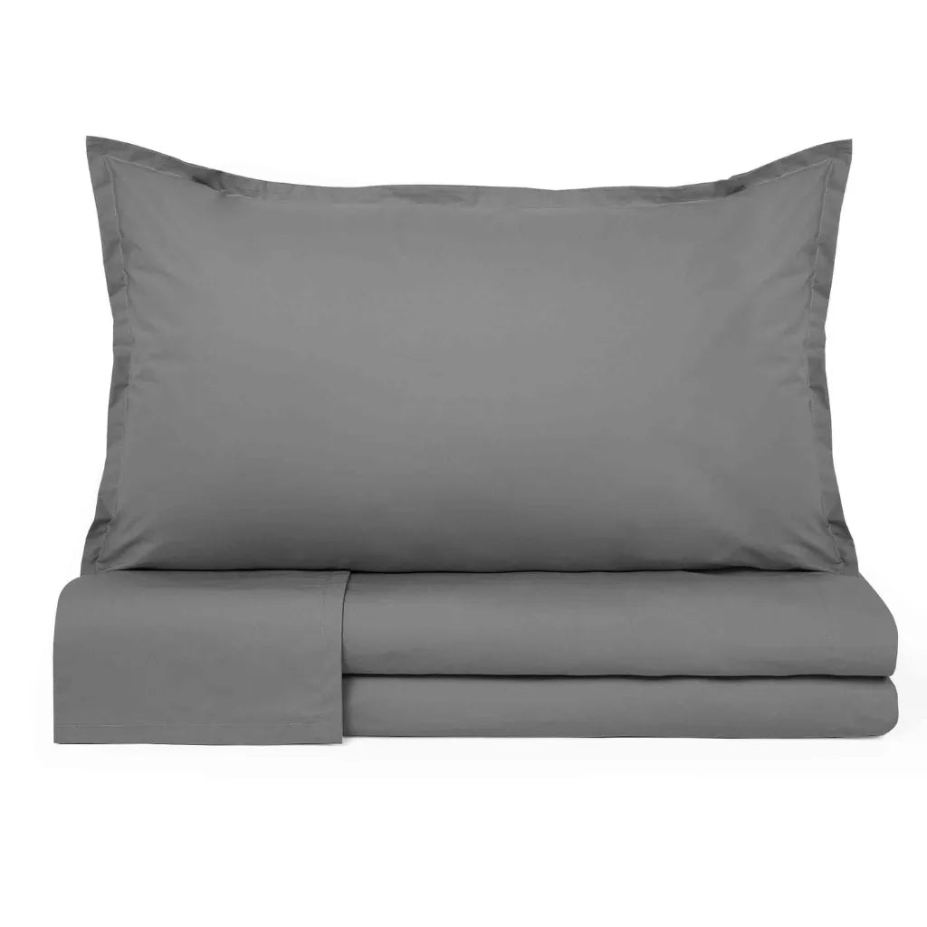 Completo lenzuola in percalle di cotone 200 fili Prestige cavalieri