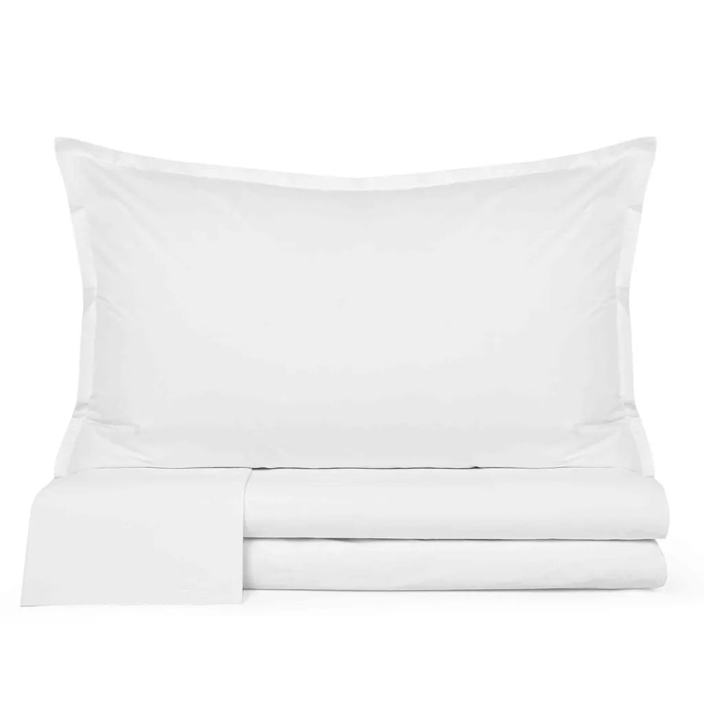 Completo lenzuola in percalle di cotone 200 fili Prestige cavalieri