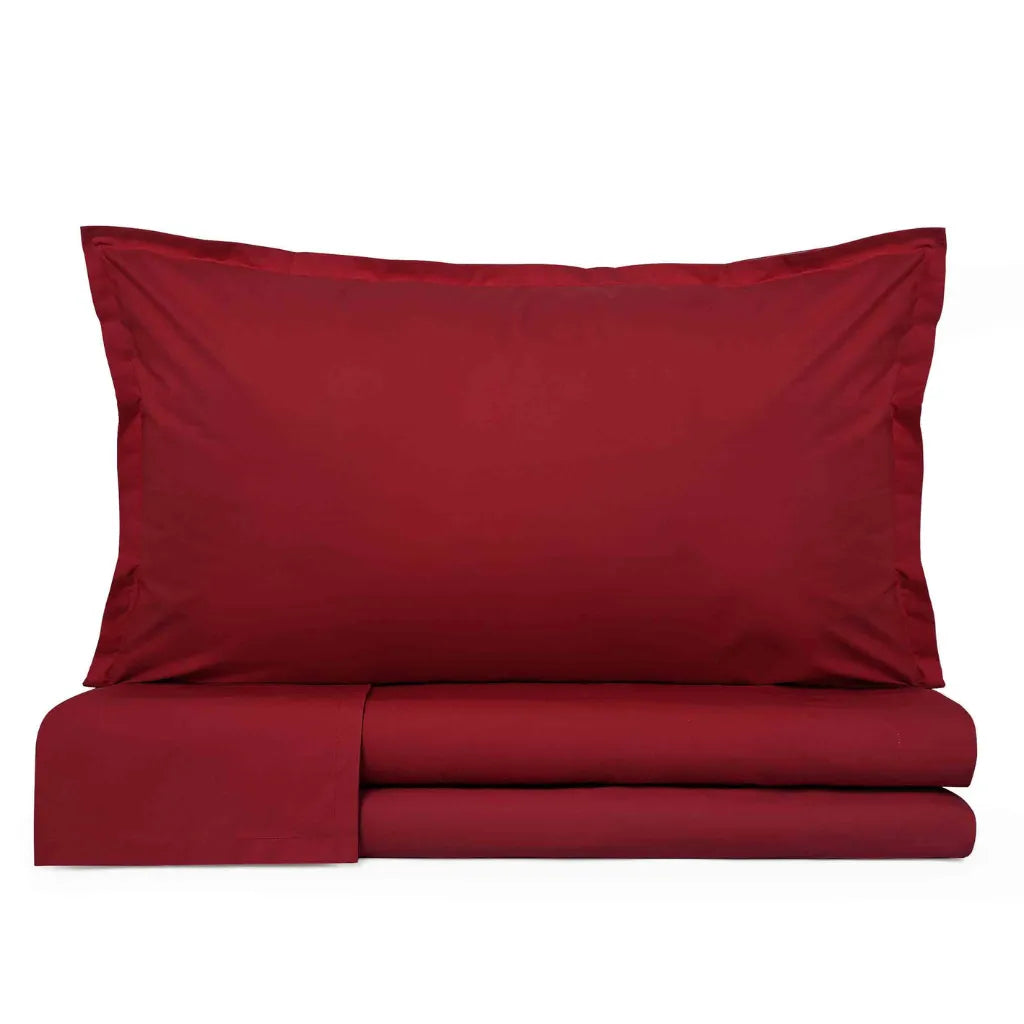 Completo lenzuola in percalle di cotone 200 fili Prestige cavalieri