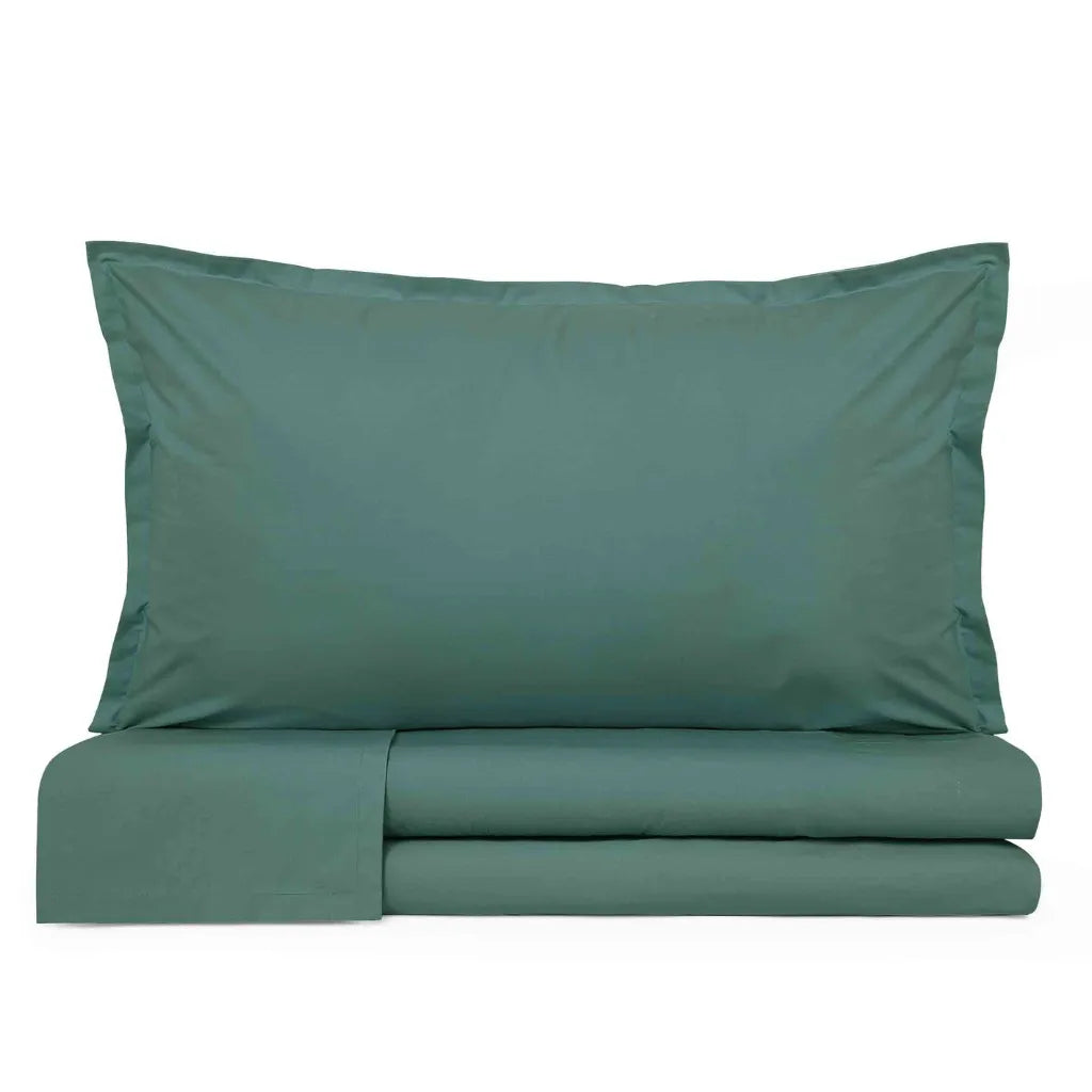 Completo lenzuola in percalle di cotone 200 fili Prestige cavalieri