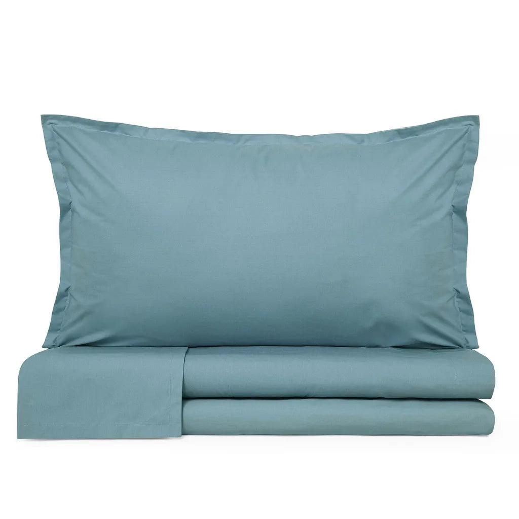 Completo lenzuola in percalle di cotone 200 fili Prestige cavalieri