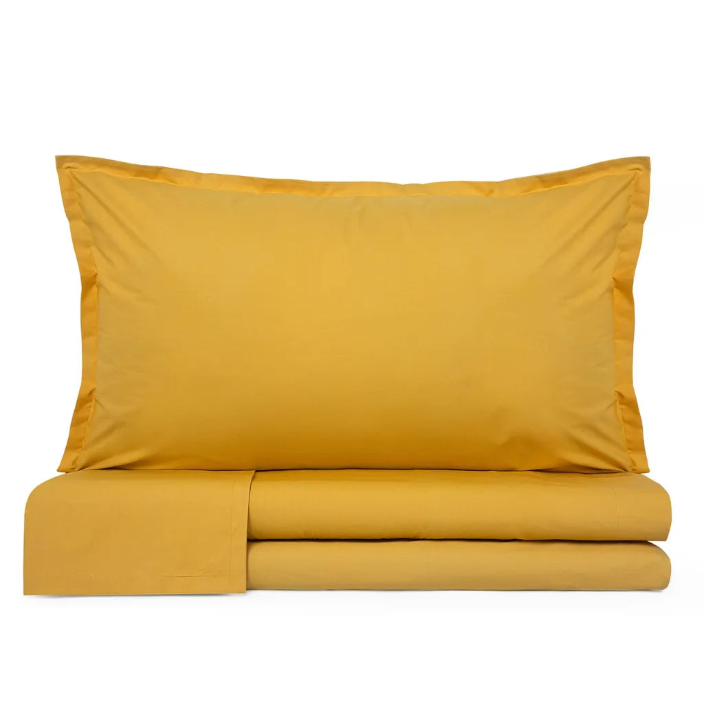 Completo lenzuola in percalle di cotone 200 fili Prestige cavalieri