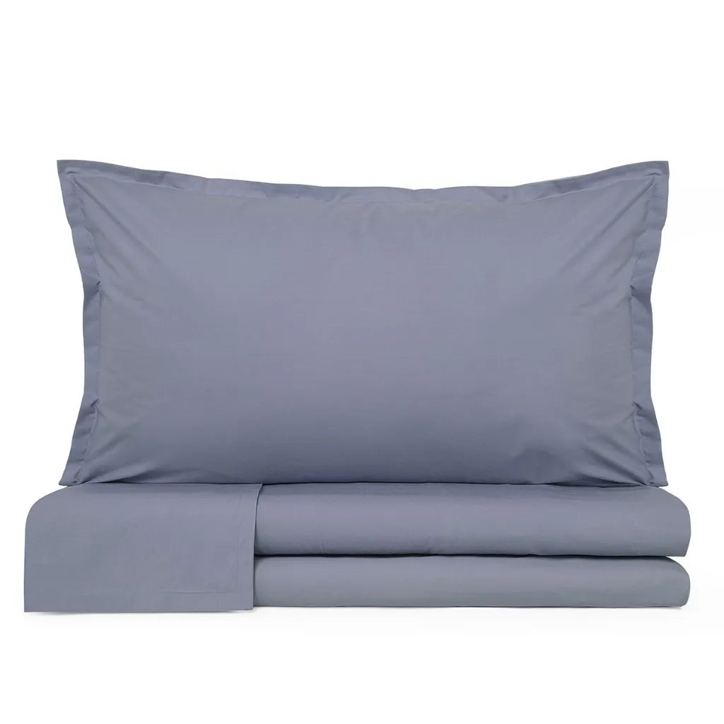 Completo lenzuola in percalle di cotone 200 fili Prestige cavalieri