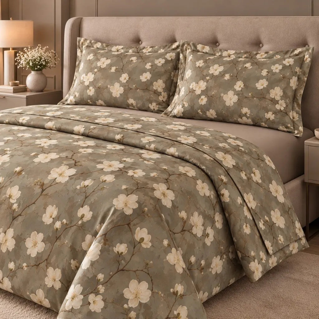 Completo lenzuola Prestige Couture Matrimoniale colore Bloom