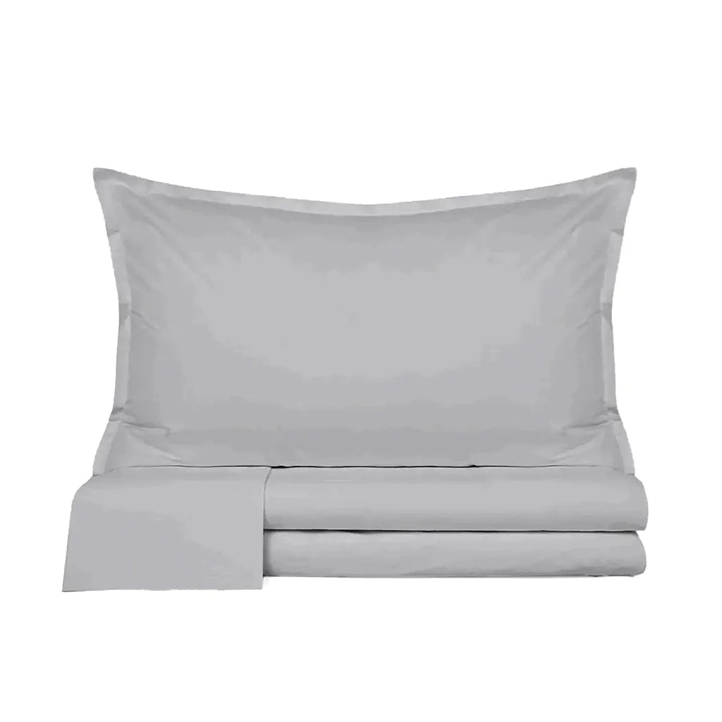 Completo lenzuola in percalle di cotone 200 fili Prestige cavalieri