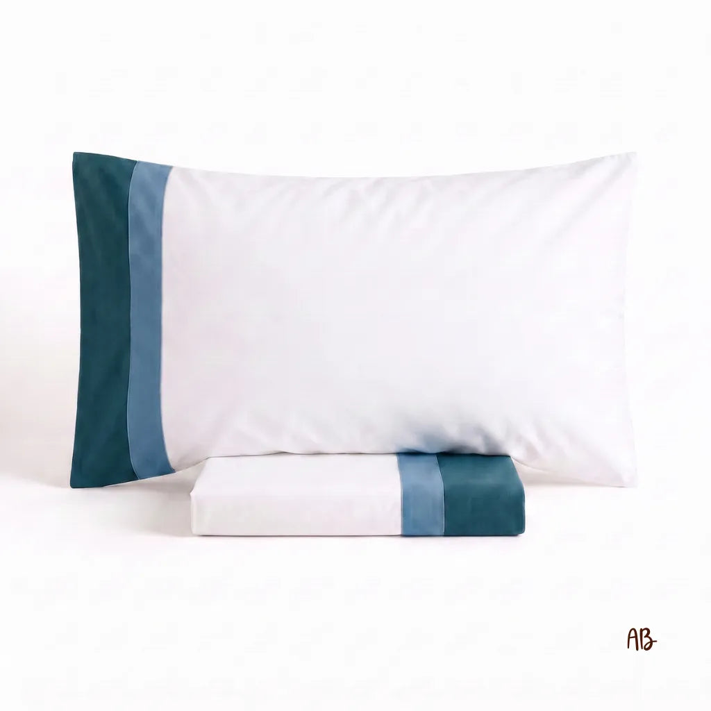 Completo lenzuola Venezia colore Ottanio