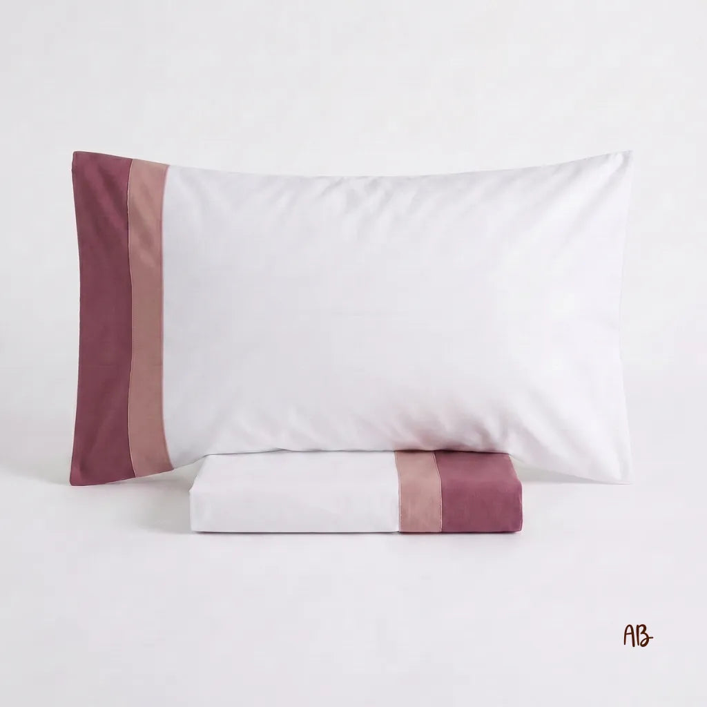 Completo lenzuola Venezia colore Rosa