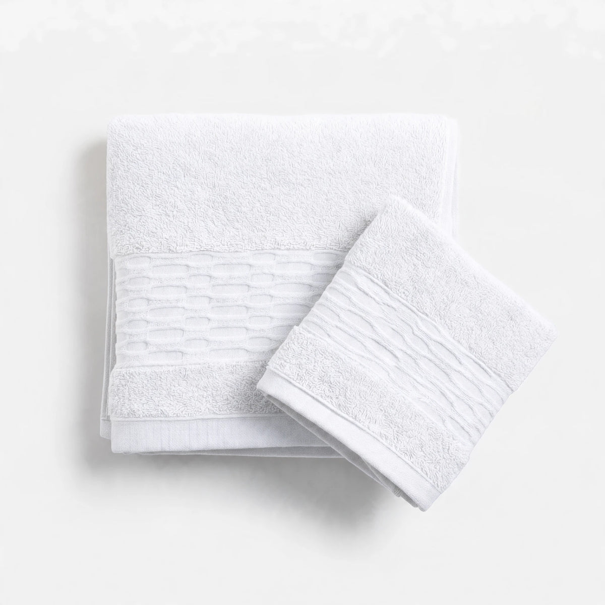 Coppia asciugamani Doha colore Bianco