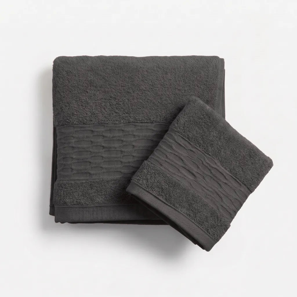 Coppia asciugamani Doha colore Grigio