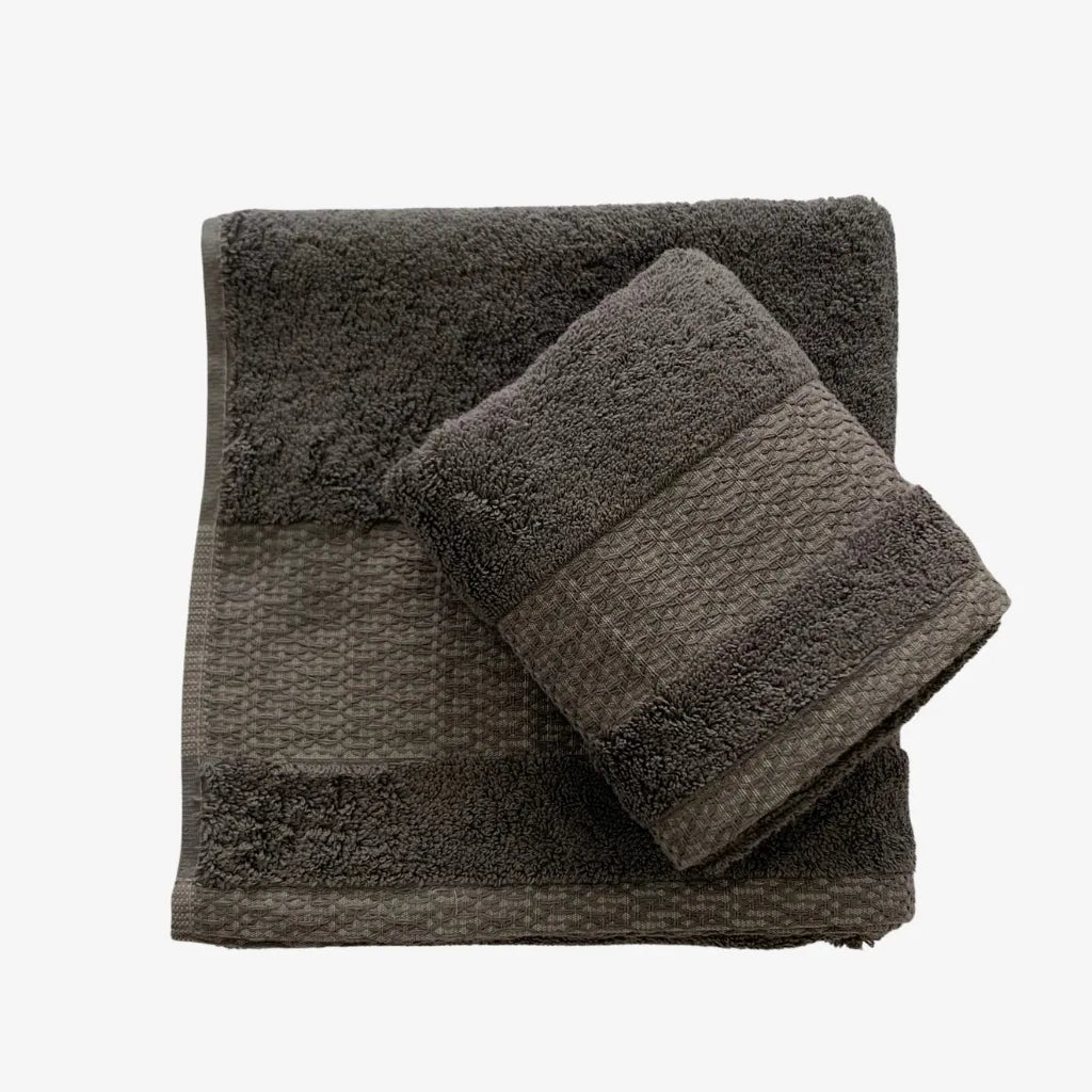 Coppia asciugamani Luxor colore Grigio