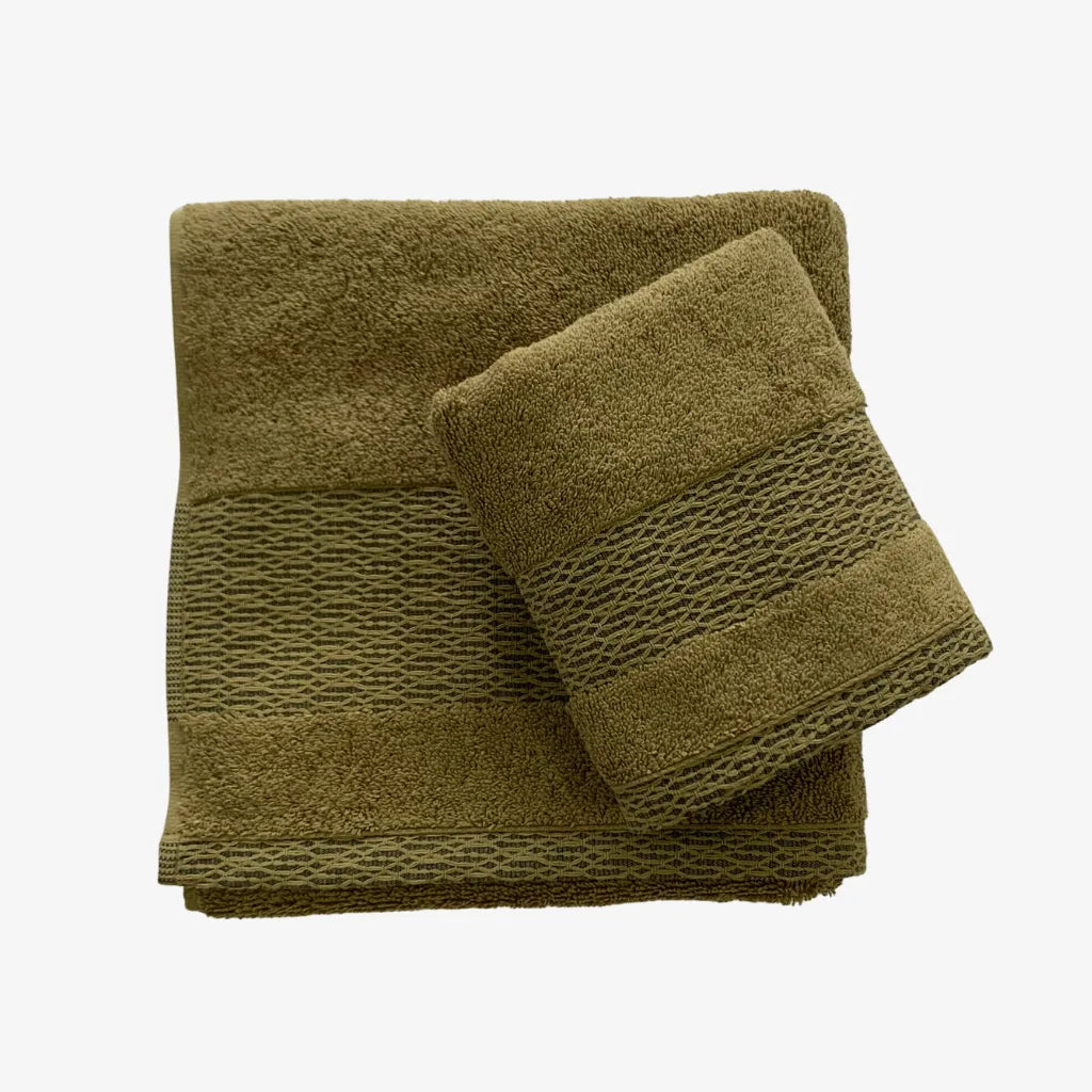 Coppia asciugamani Luxor colore Verde Pistacchio