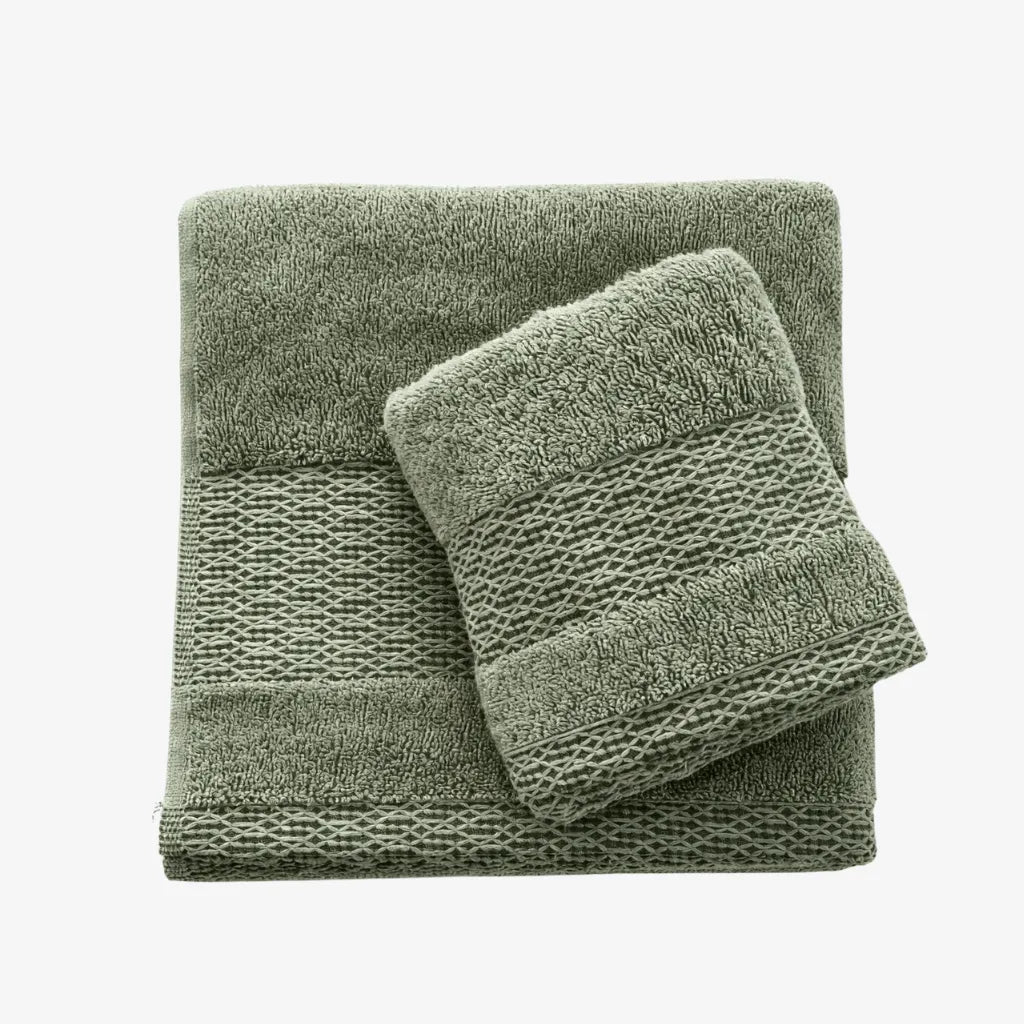 Coppia asciugamani Luxor colore Verde