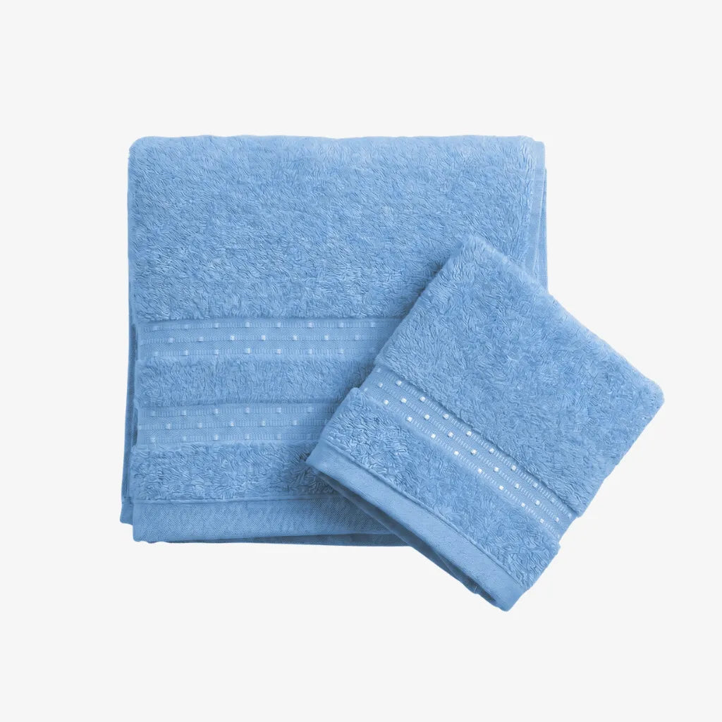 Coppia asciugamani Sultan colore Azzurro