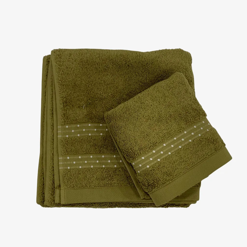 Coppia asciugamani Sultan colore Verde Pistacchio