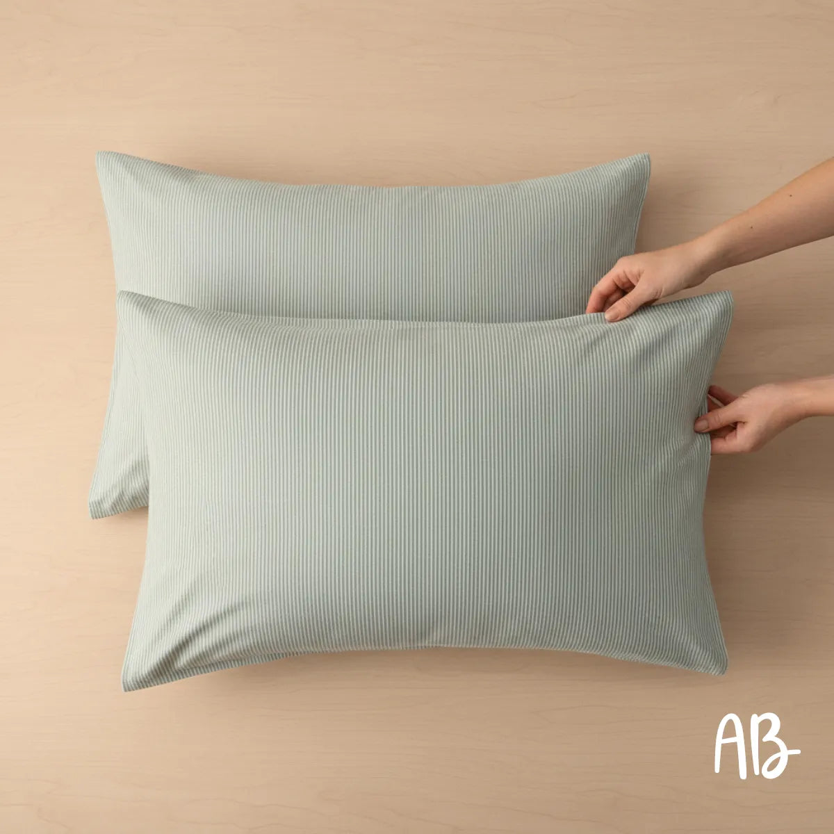 Coppia di Federe per cuscino Natura Jolie motivo Ares