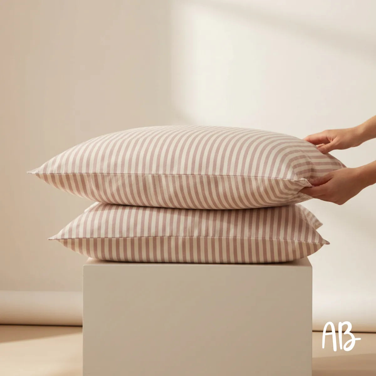 Coppia di Federe per cuscino Natura Jolie motivo Eolo