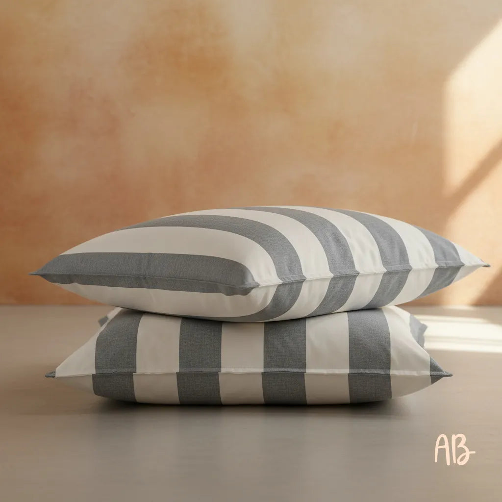 Coppia di federe Ermes colore grigio