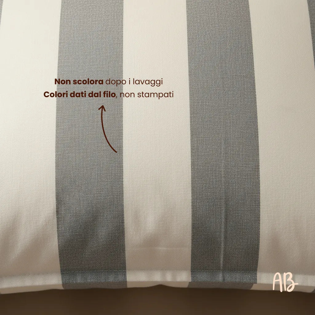 Coppia di federe Ermes colore grigio