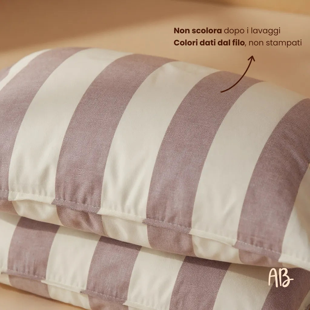 Coppia di federe Ermes colore rosa