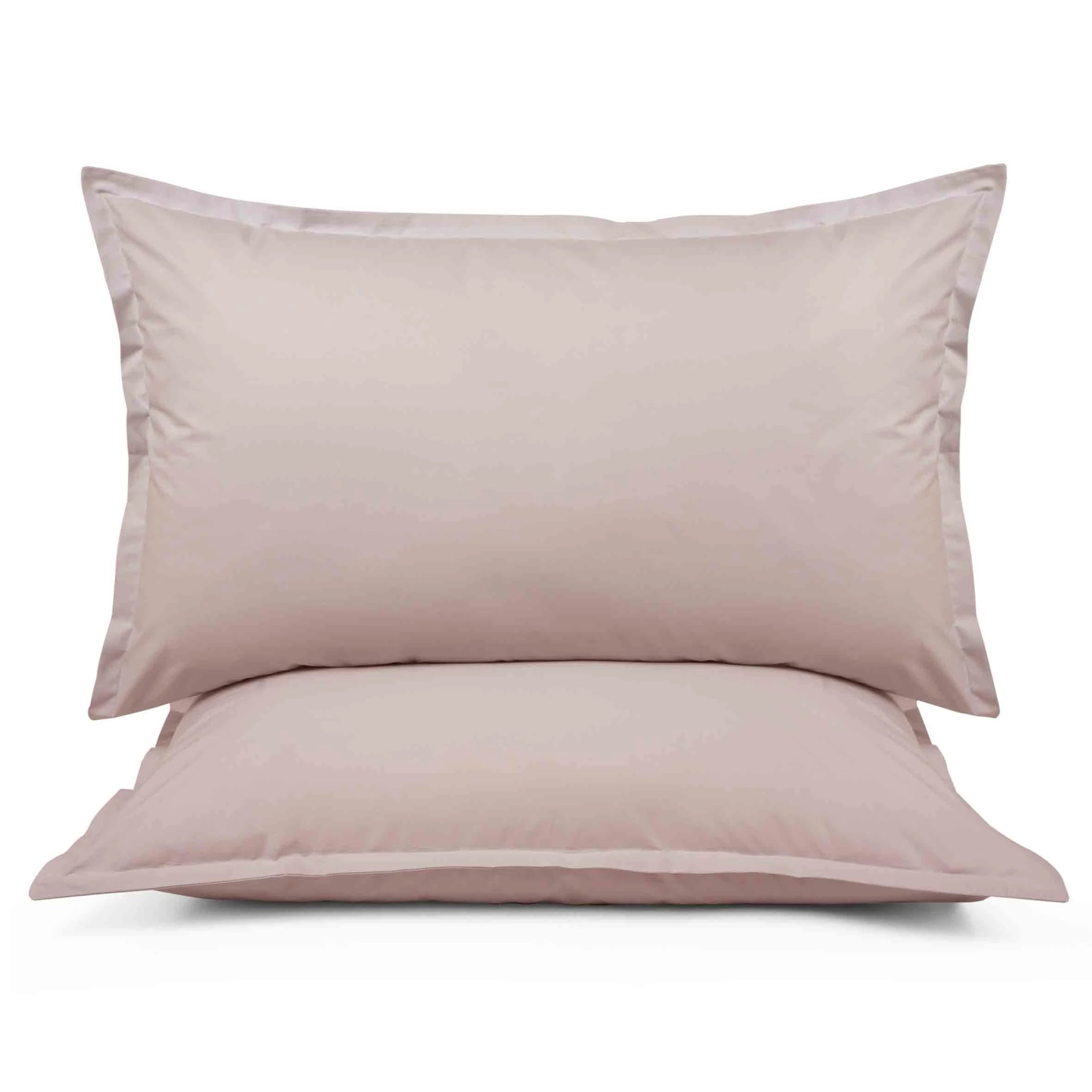 Coppia di federe Prestige in percalle colore Azalea