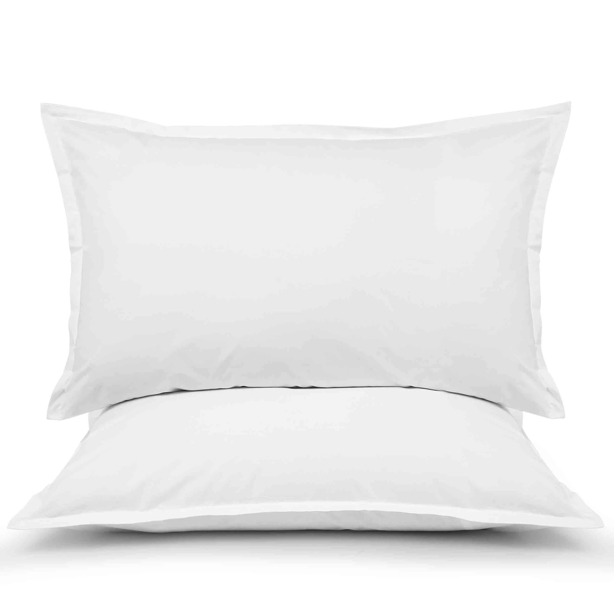Coppia di federe Prestige in percalle colore Bianco