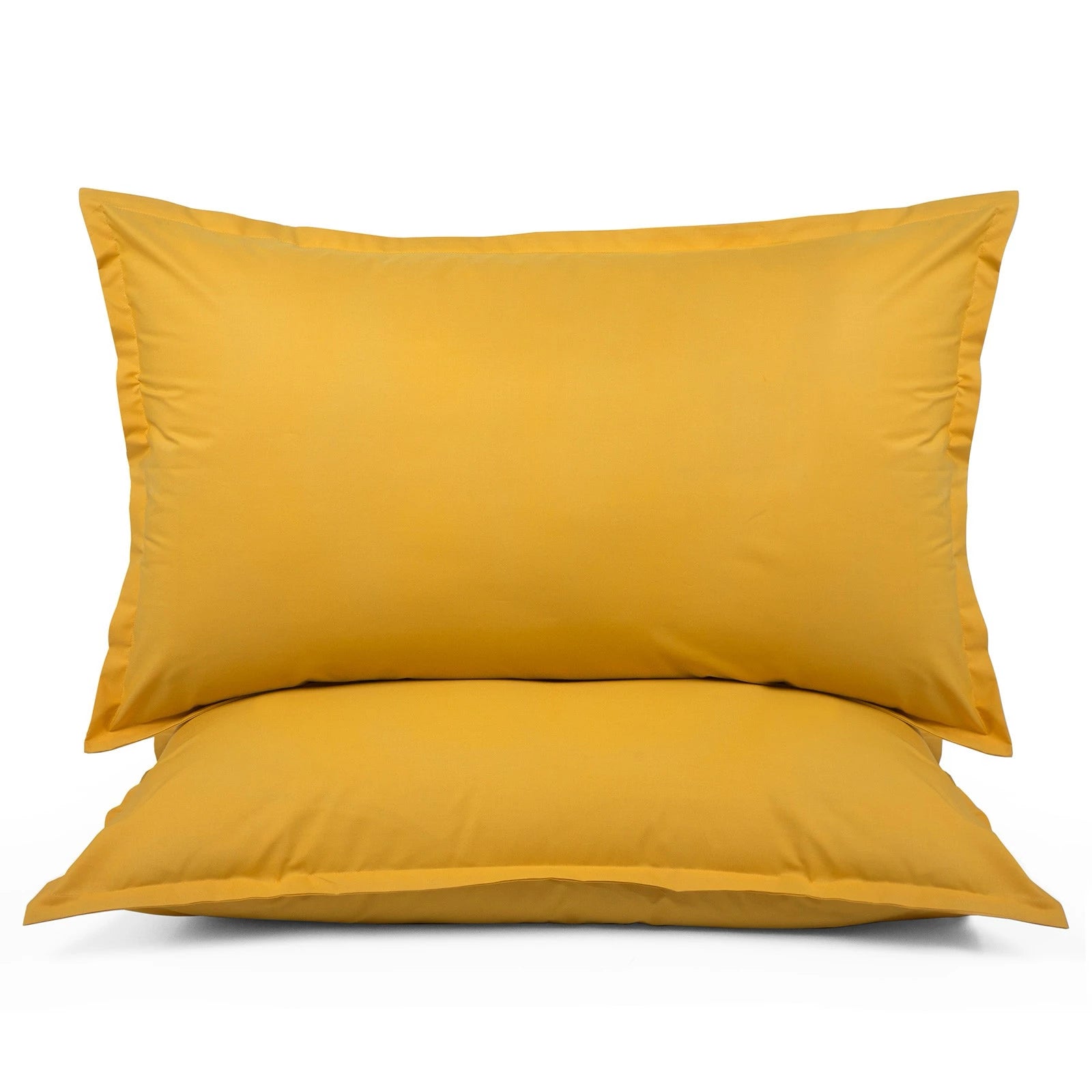 Coppia di federe Prestige in percalle colore Giallo