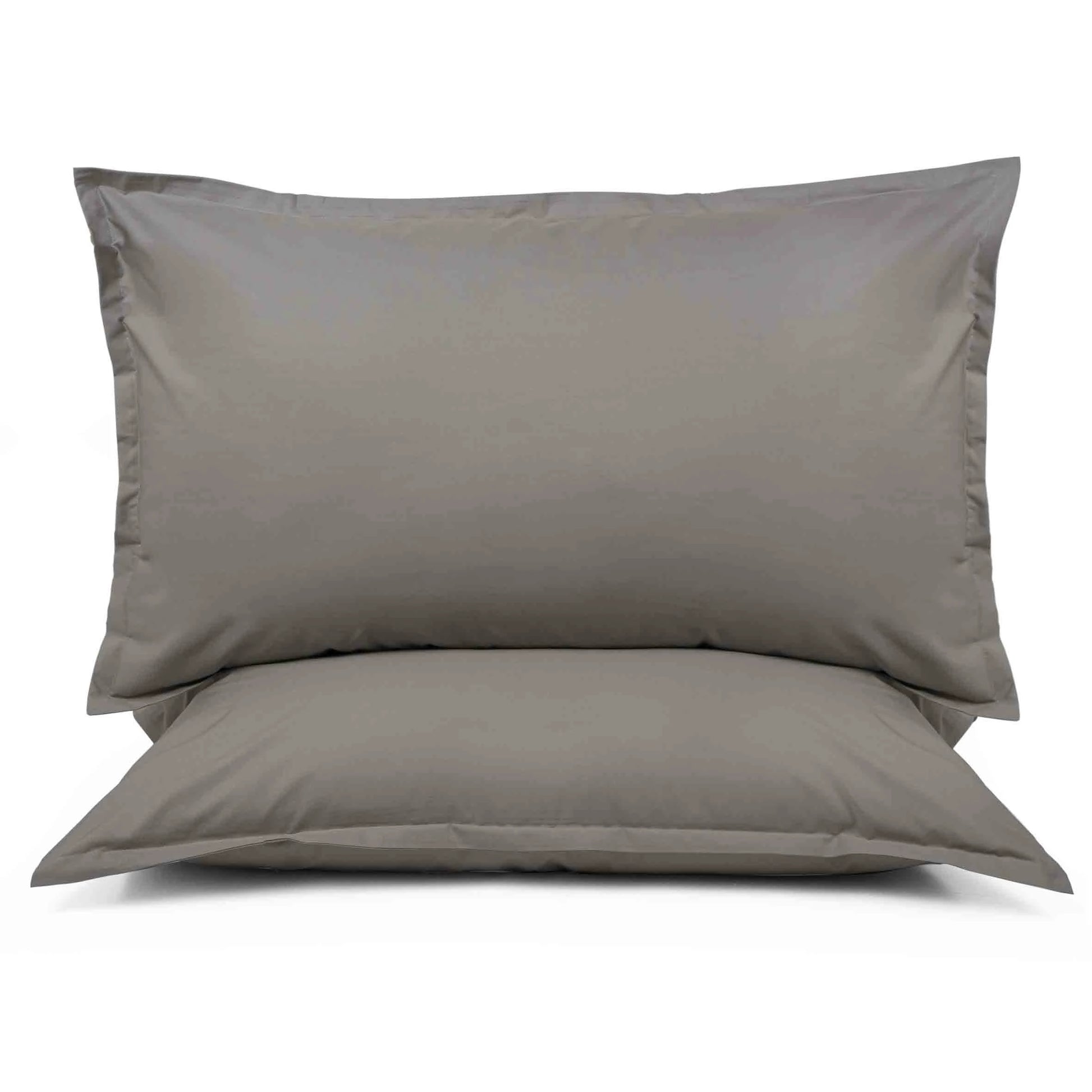 Coppia di federe Prestige in percalle colore Grigio