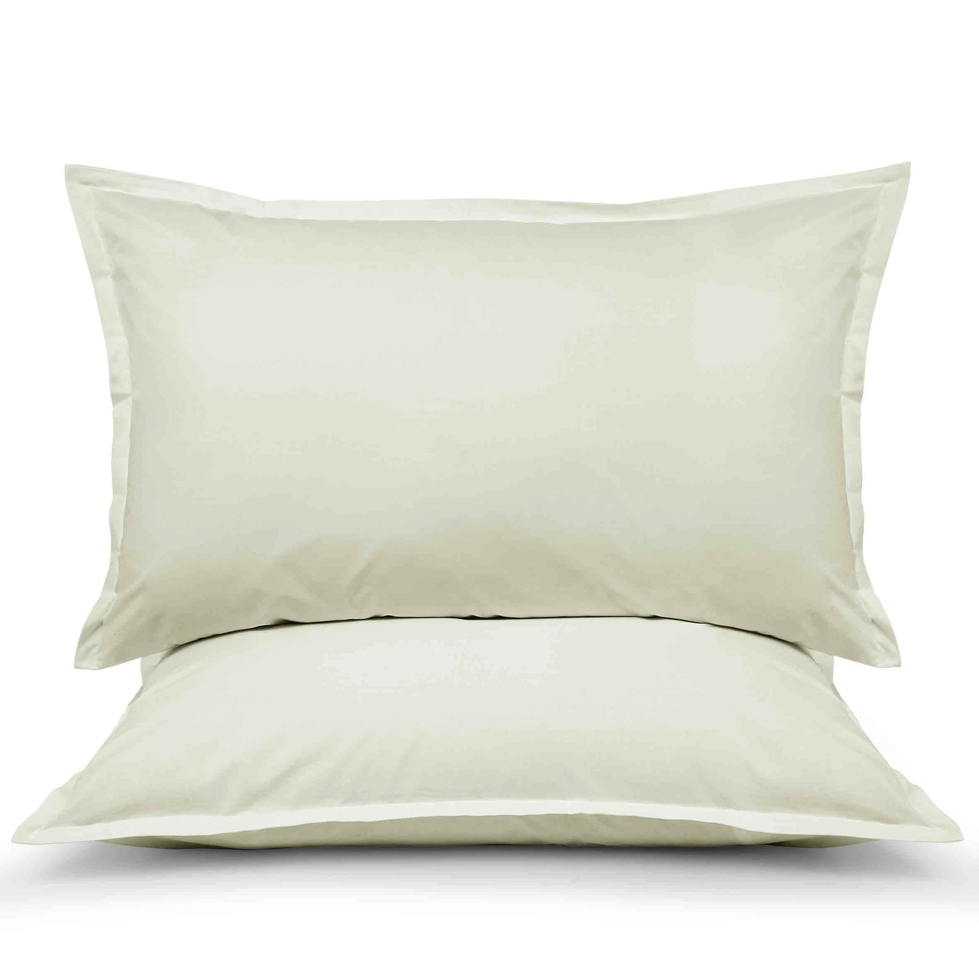 Coppia di federe Prestige in percalle colore Panna