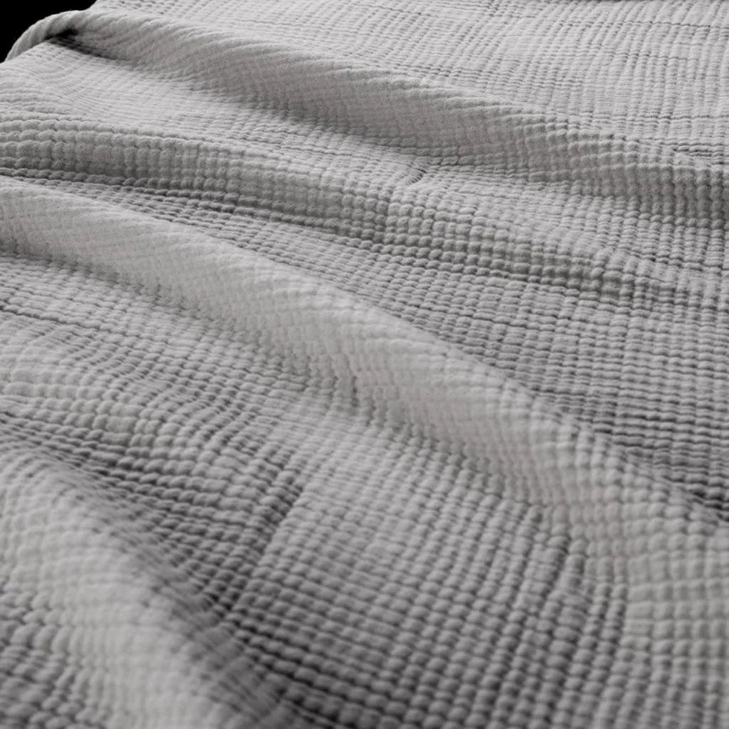 Copriletto in cotone con impuntura matelassé