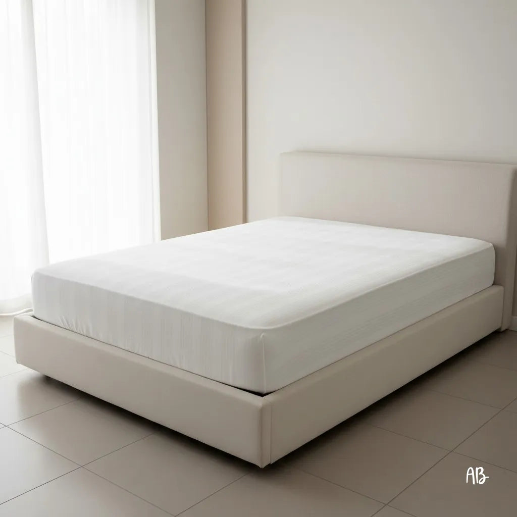 Coprimaterasso in cotone sanforizzato Andrea Home matrimoniale 180x200 traspirante e anallergico