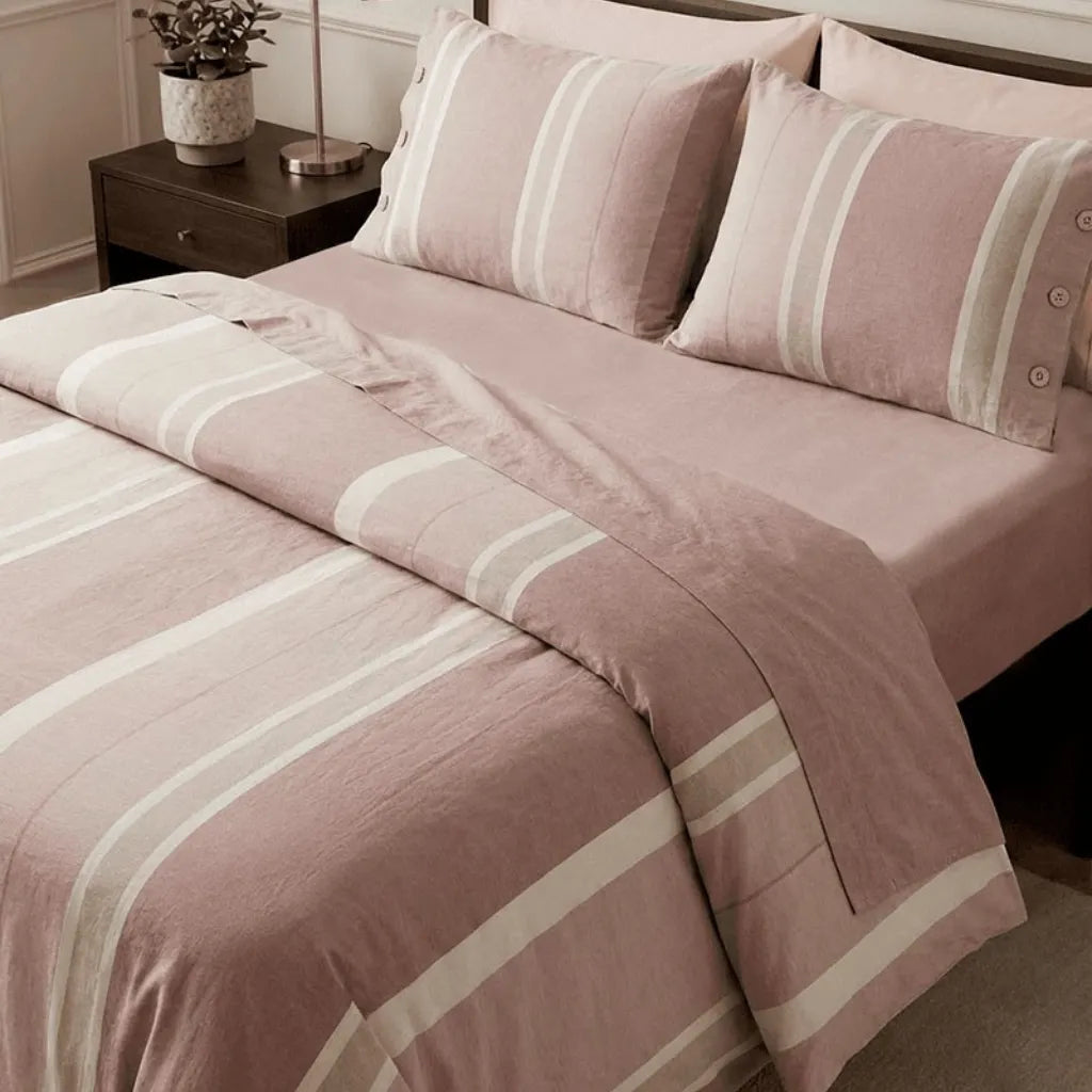 Completo Copripiumino NO STIRO Matilde colore Rosa