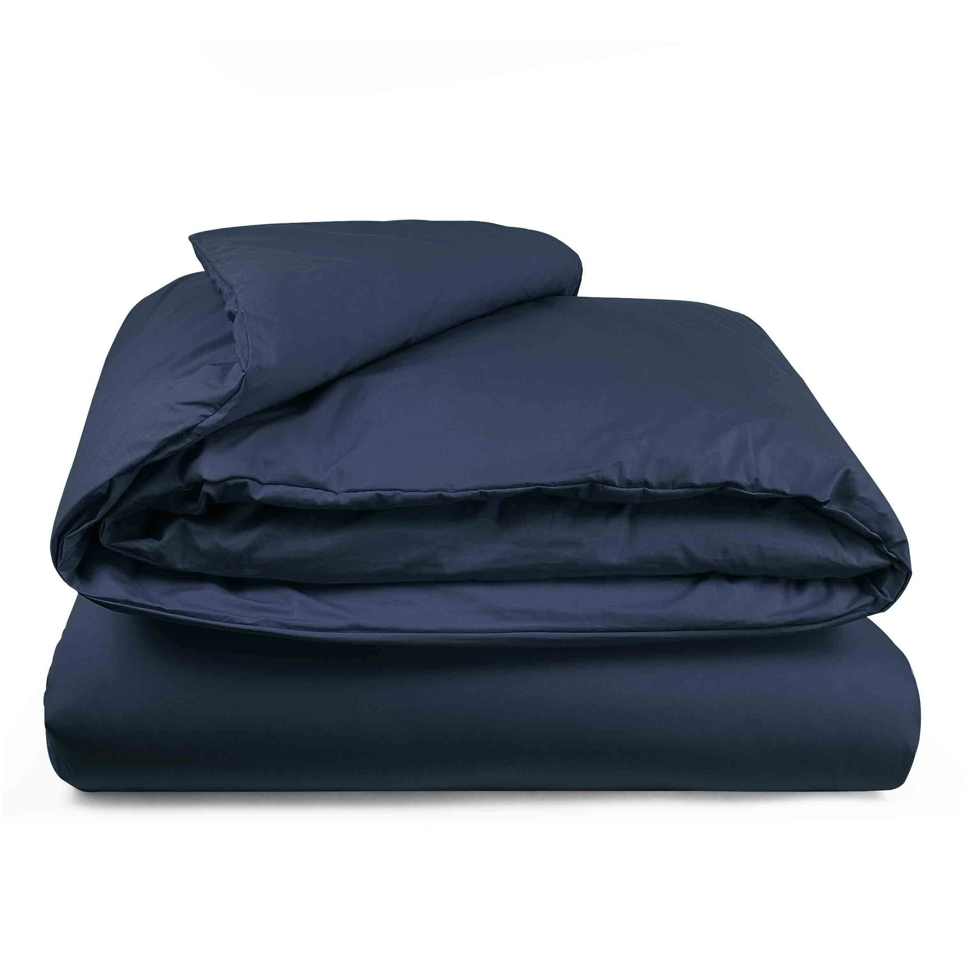 Sacco copripiumino Prestige in percalle di cotone colore Blu