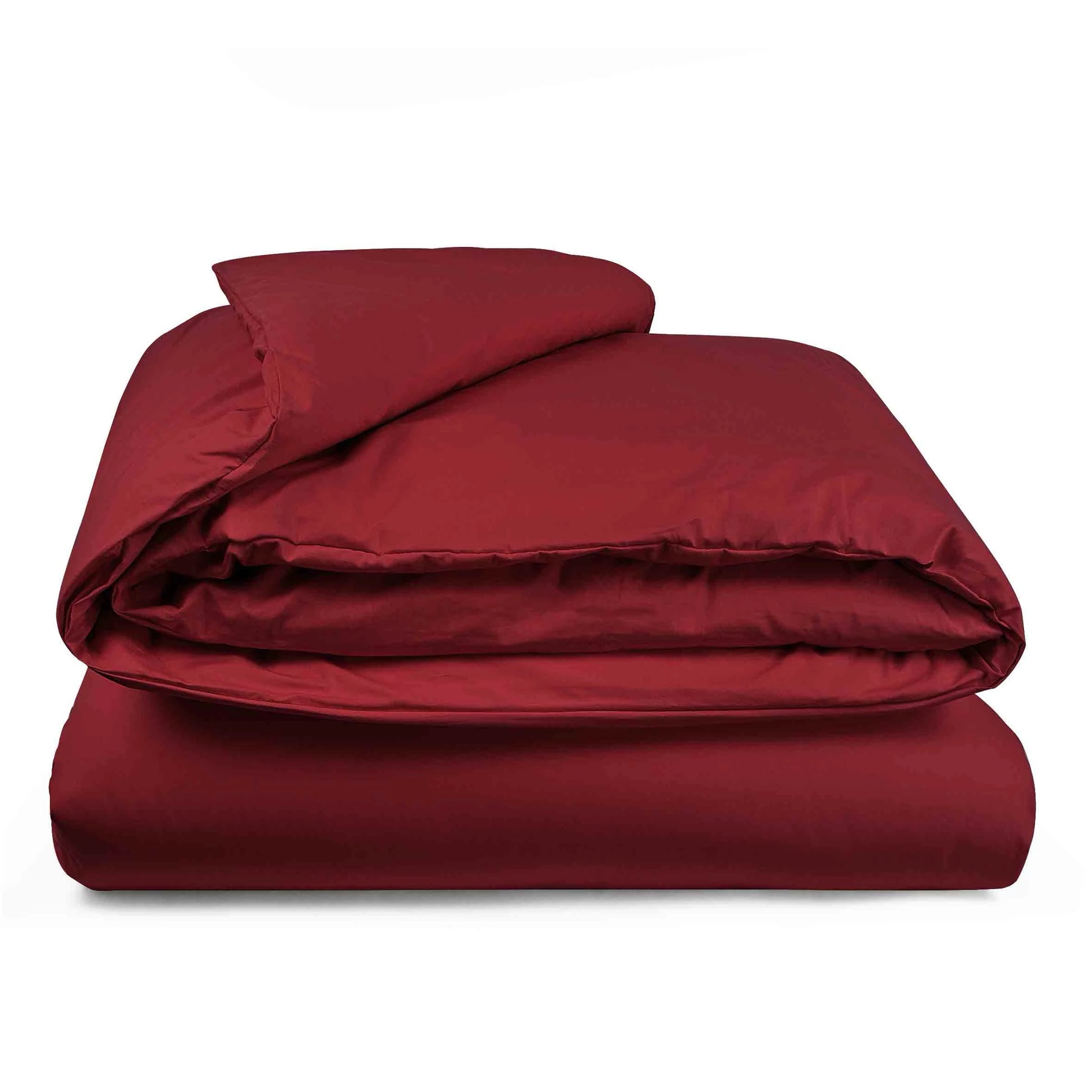 Sacco copripiumino Prestige in percalle di cotone colore Bordeaux