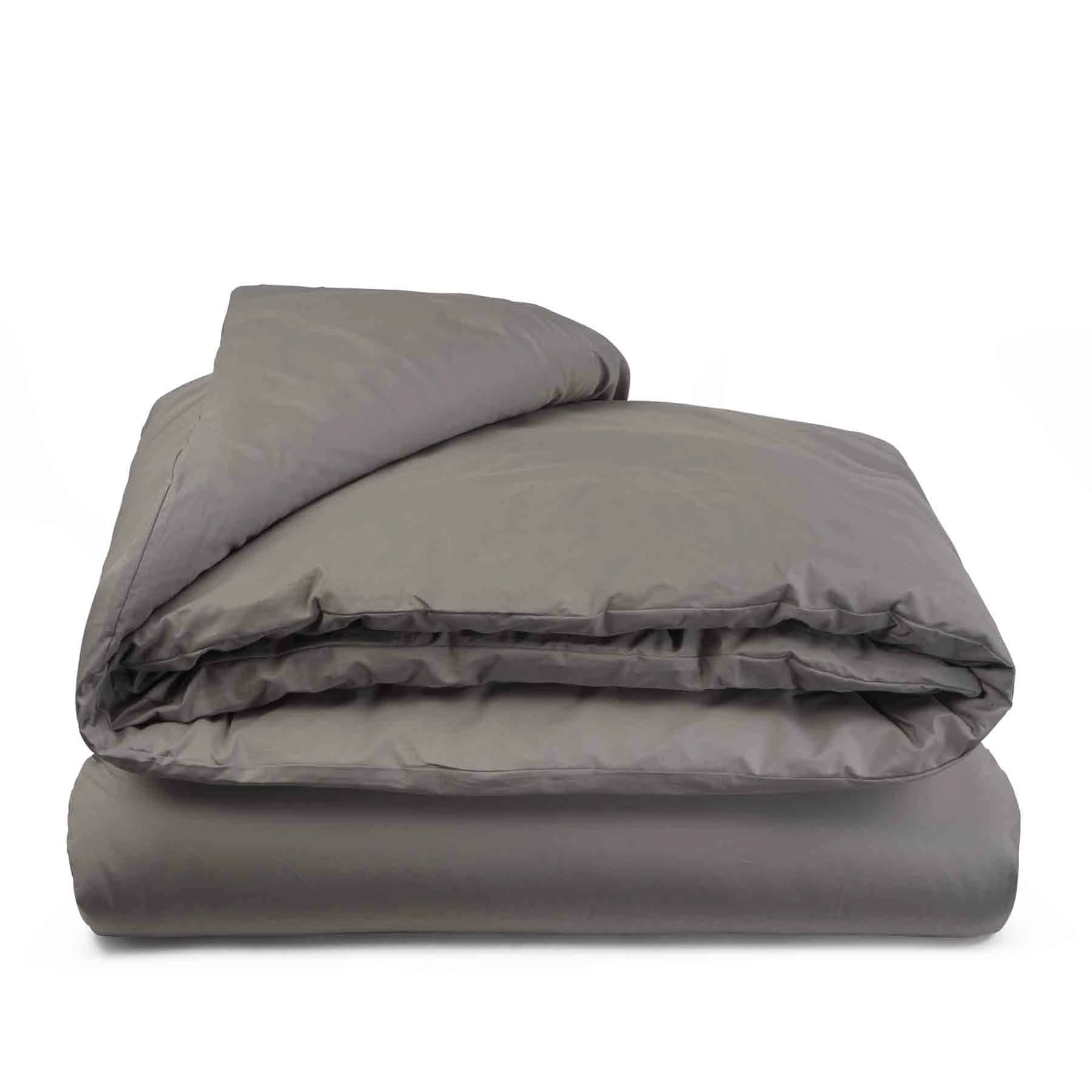 Sacco copripiumino Prestige in percalle di cotone colore Grigio