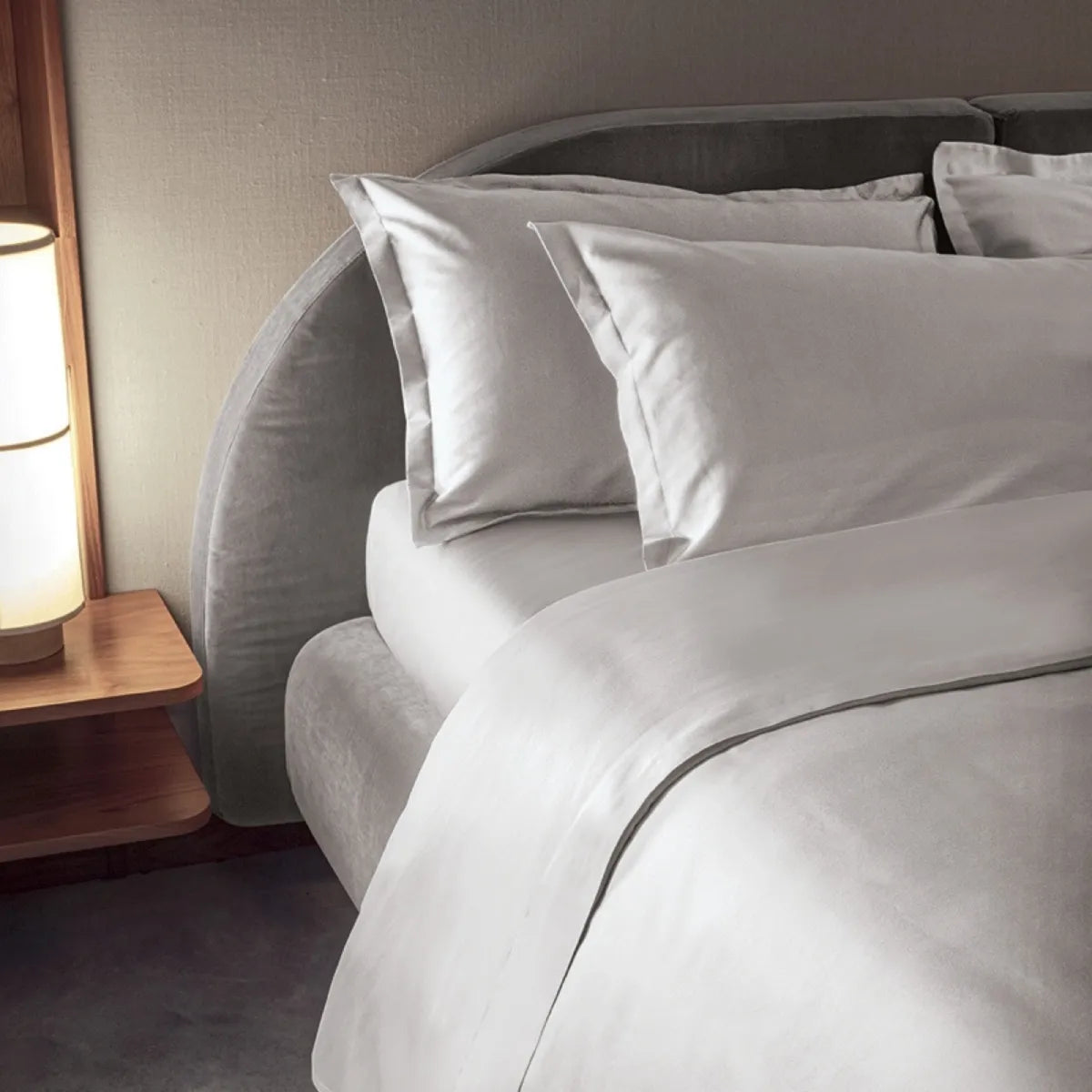 Sacco copripiumino in raso 300TC Trecento - Tinta Unita