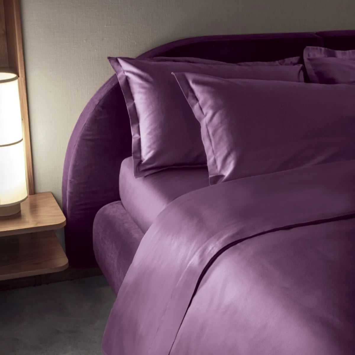 Sacco copripiumino in raso 300TC Trecento - Tinta Unita