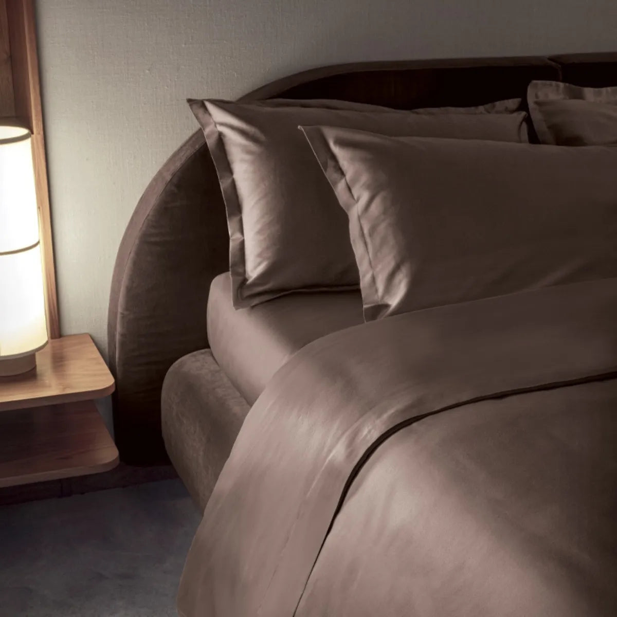 Sacco copripiumino in raso 300TC Trecento - Tinta Unita