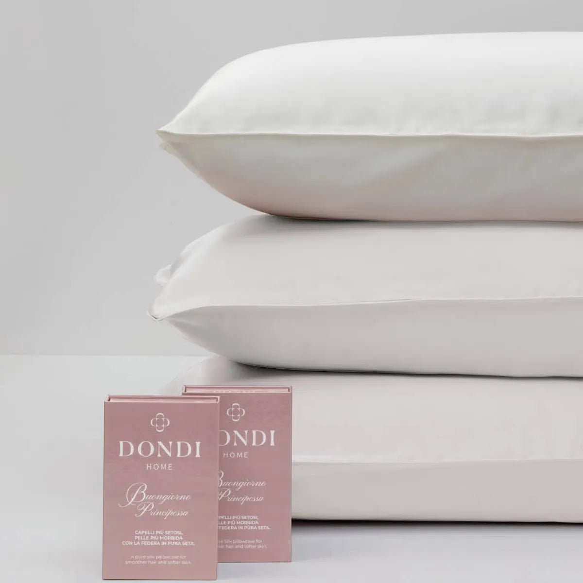 Federa in pura Seta Dondi Principessa - Tinta Unita neve