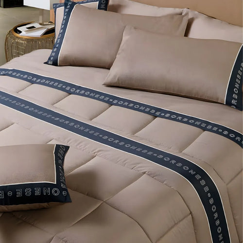 Completo lenzuola in Raso Outline Borbonese