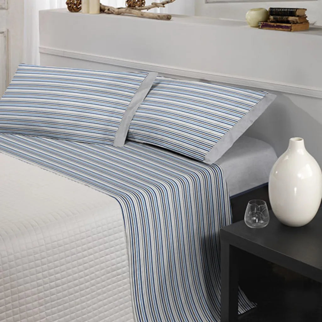 Completo lenzuola Giusy colore Righe-Blu
