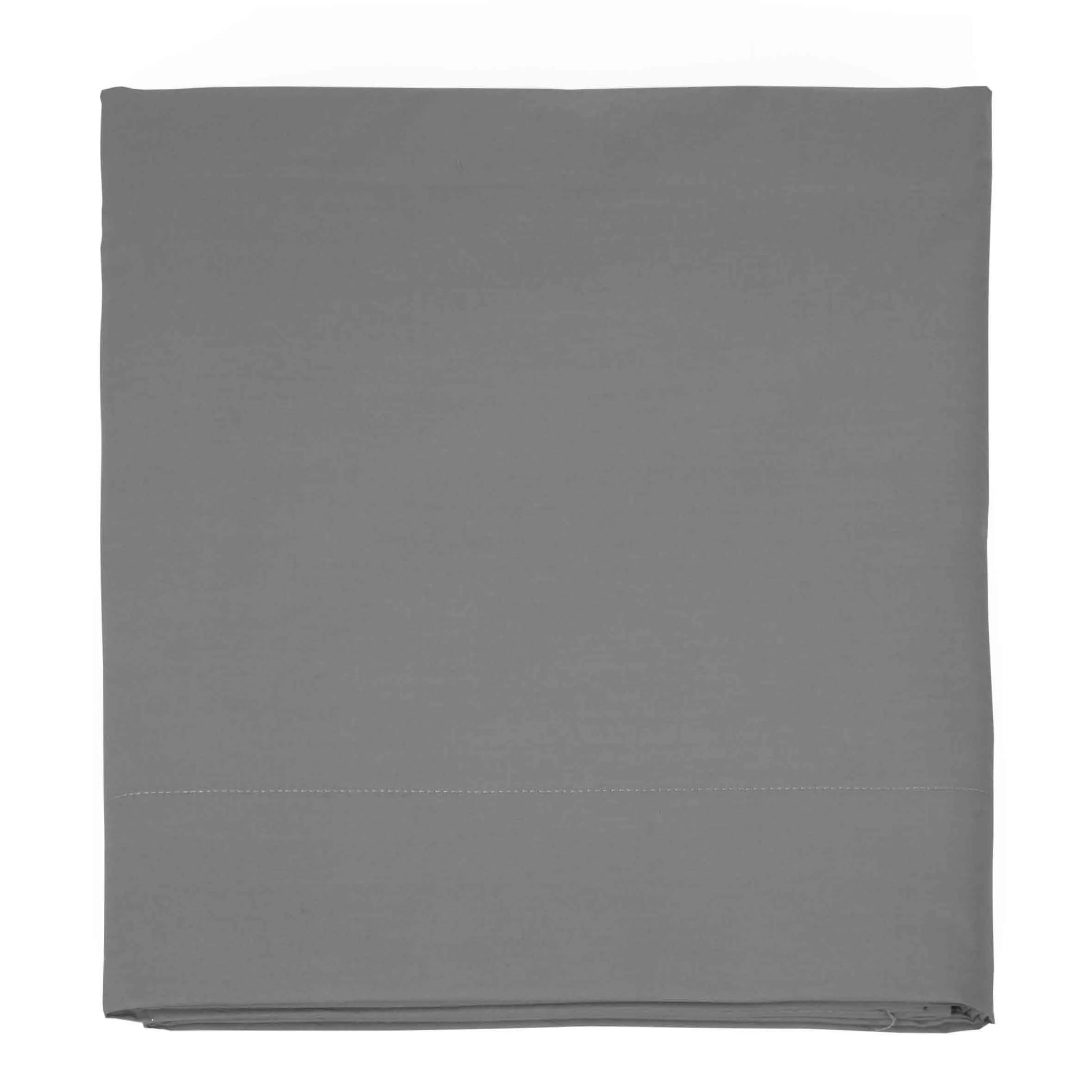 Lenzuola per sopra in percalle 200 TC Prestige Singolo colore Accaio