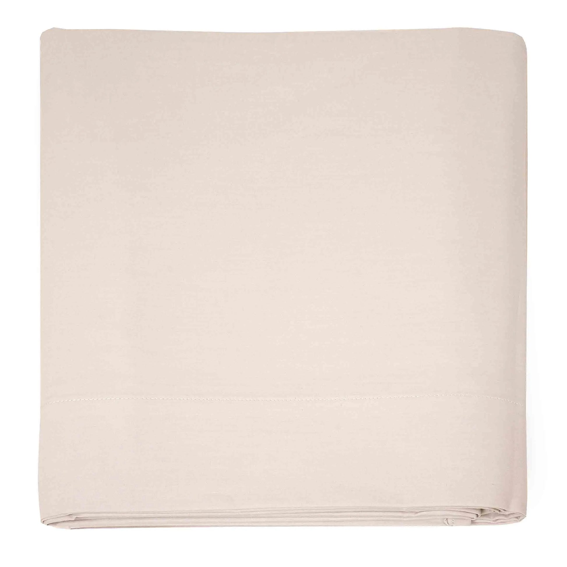 Lenzuola per sopra in percalle 200 TC Prestige Singolo colore Azalea