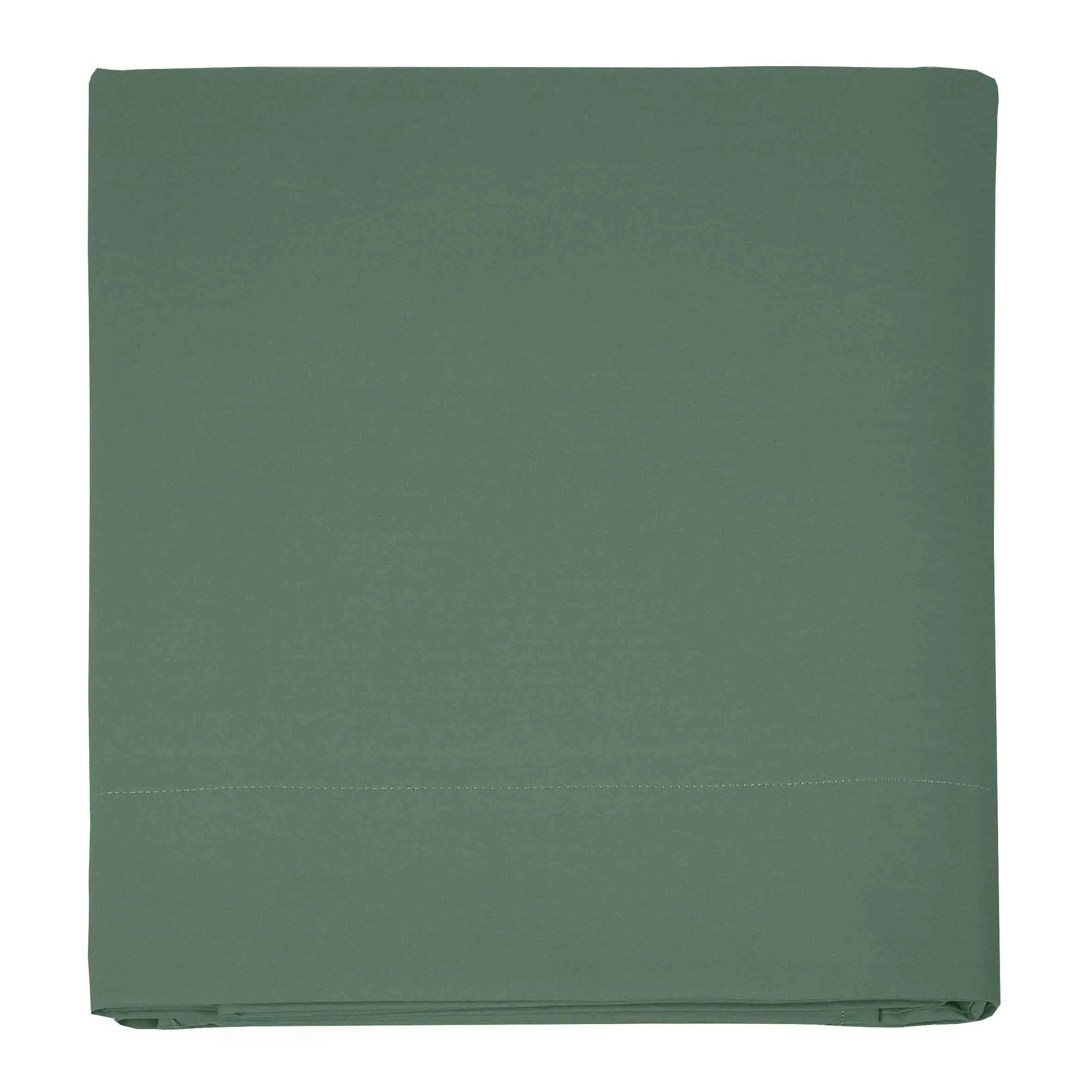Lenzuola per sopra in percalle 200 TC Prestige Singolo colore Bosco