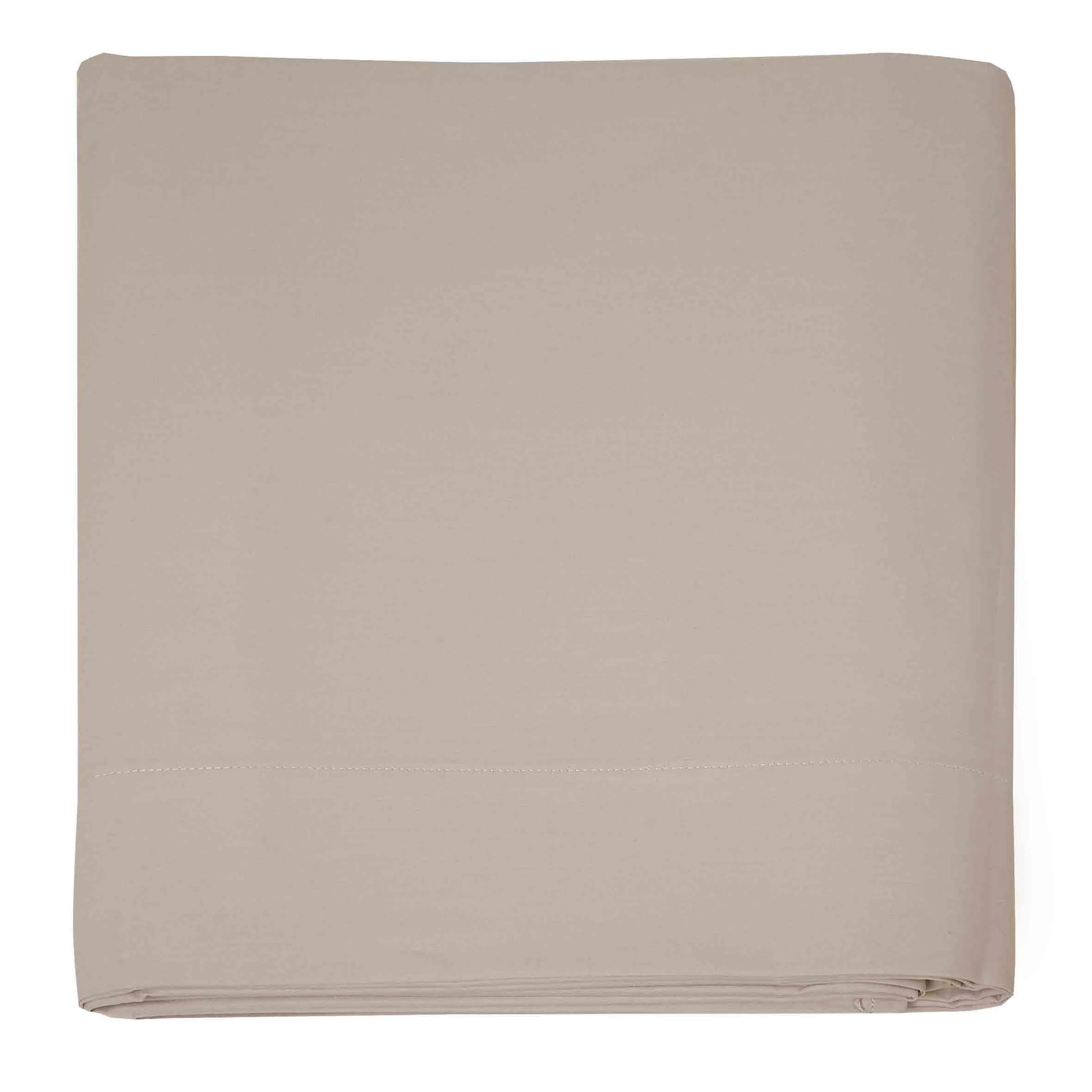 Lenzuola per sopra in percalle 200 TC Prestige Singolo colore Corda