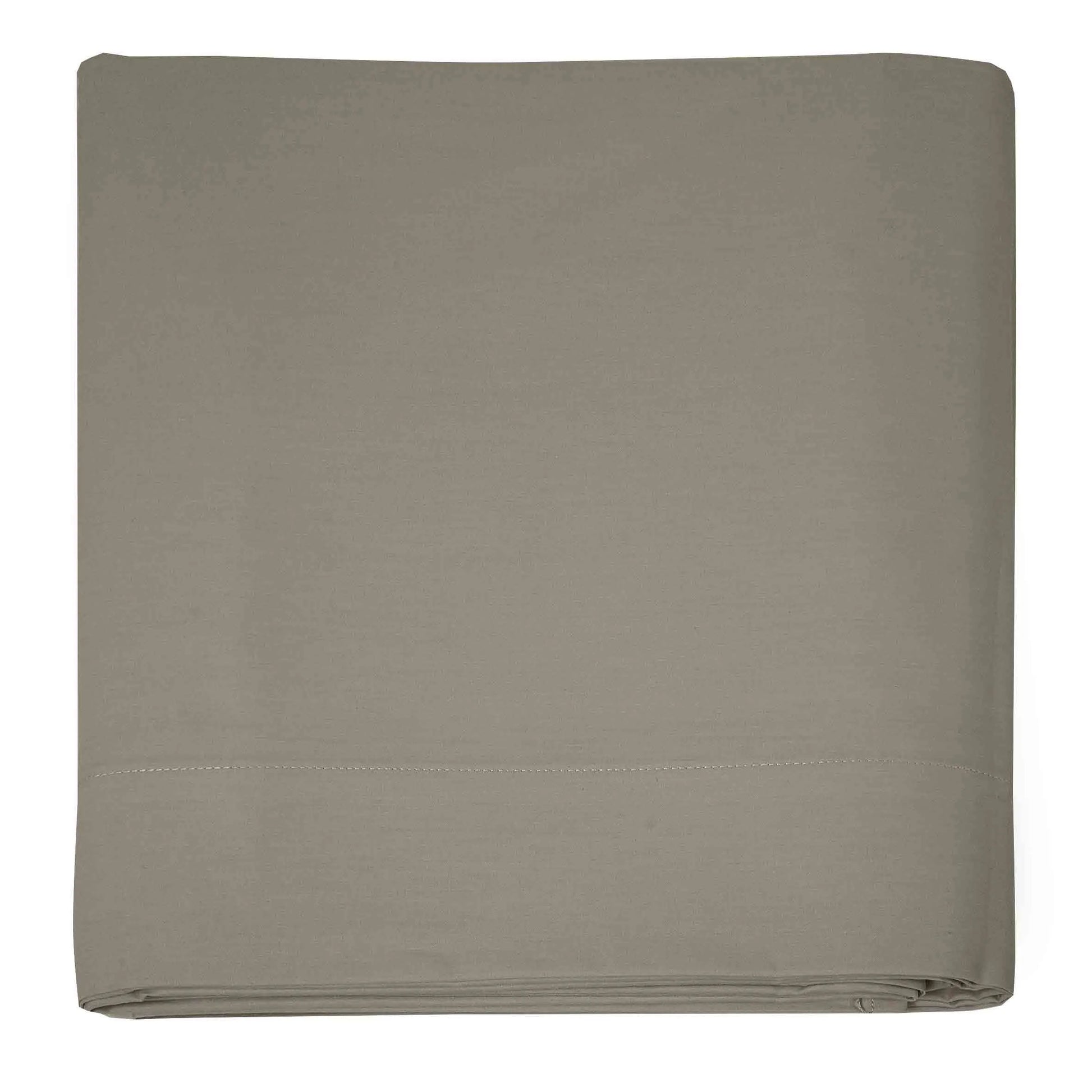 Lenzuola per sopra in percalle 200 TC Prestige Singolo colore Sabbia