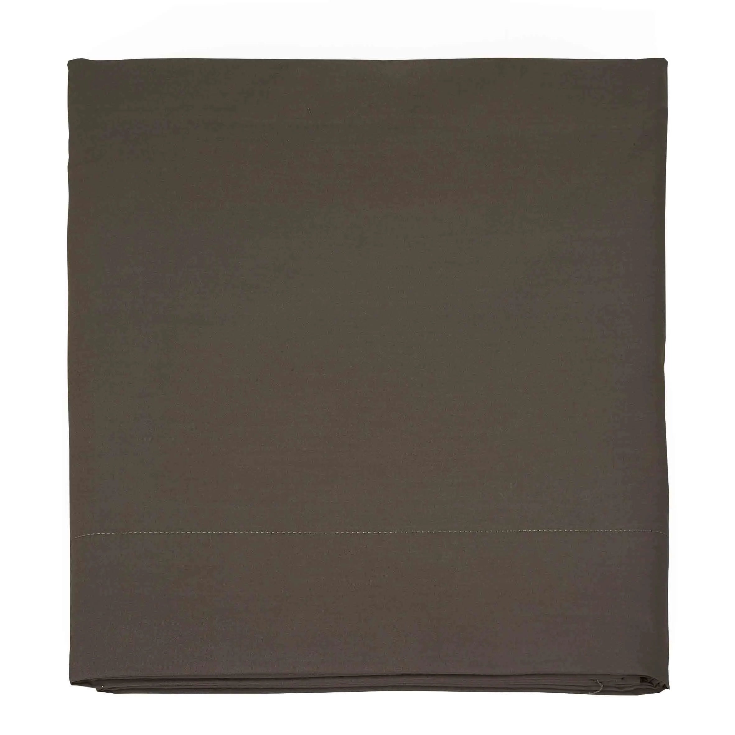 Lenzuola per sopra in percalle 200 TC Prestige Singolo colore Visone