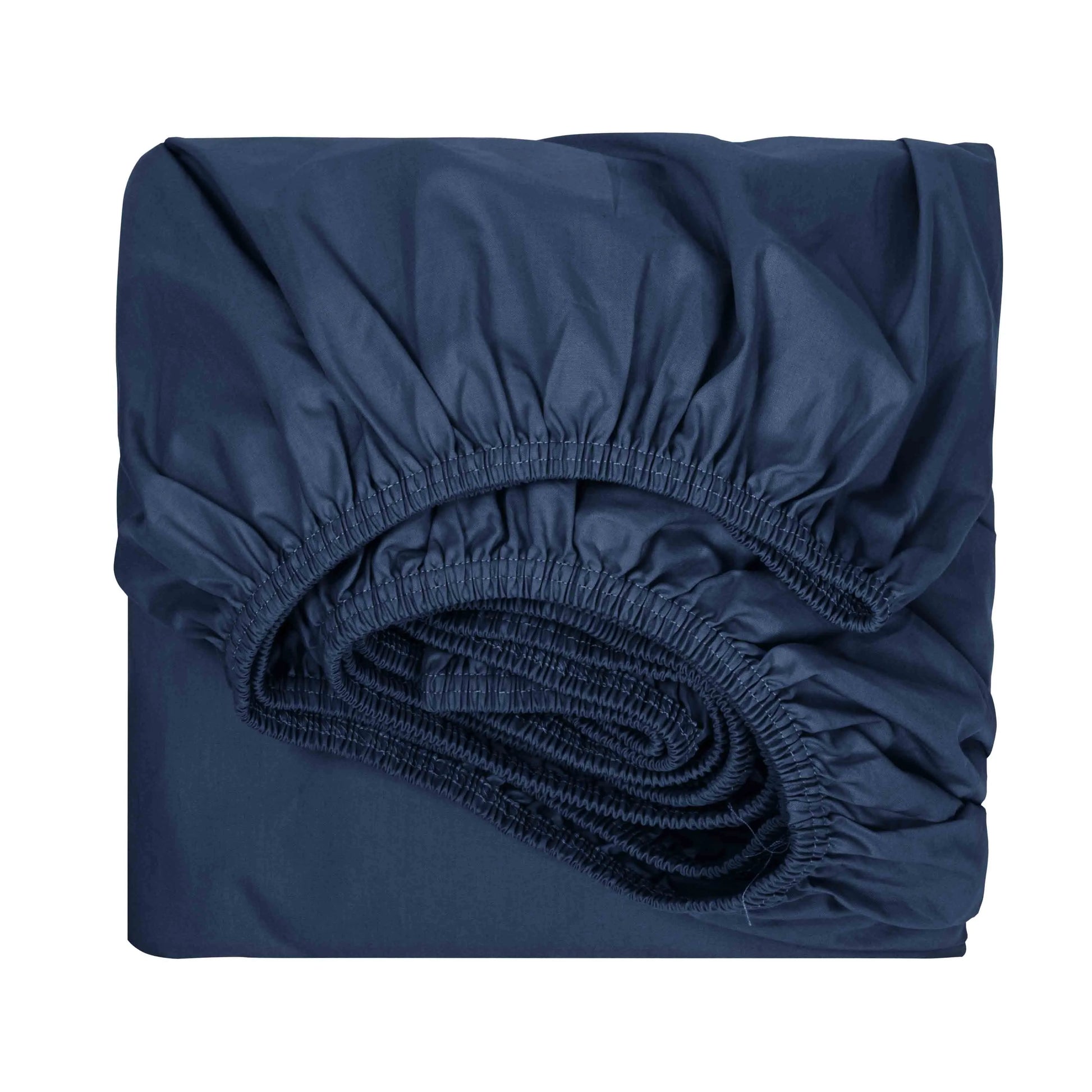 Lenzuola sotto con angoli Prestige in percalle colore Blu