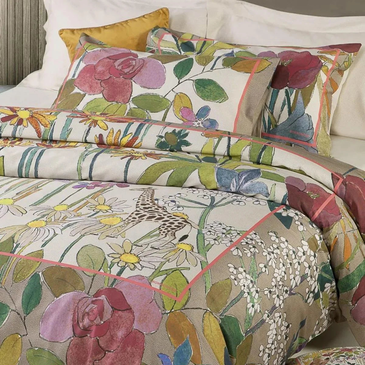 Completo copripiumino Borbonese Garden