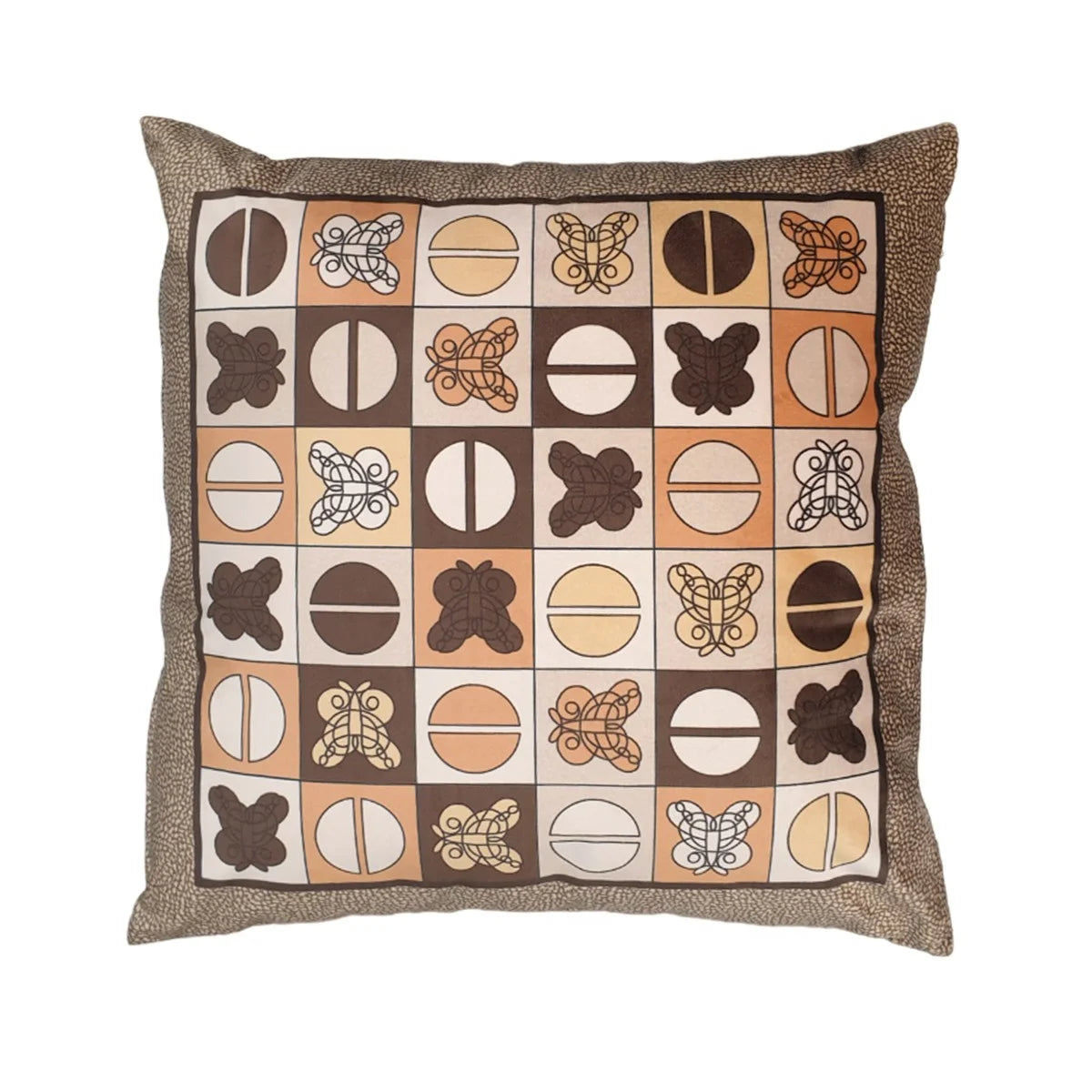 Cuscino arredo in velluto Borbonese Iconic Geo