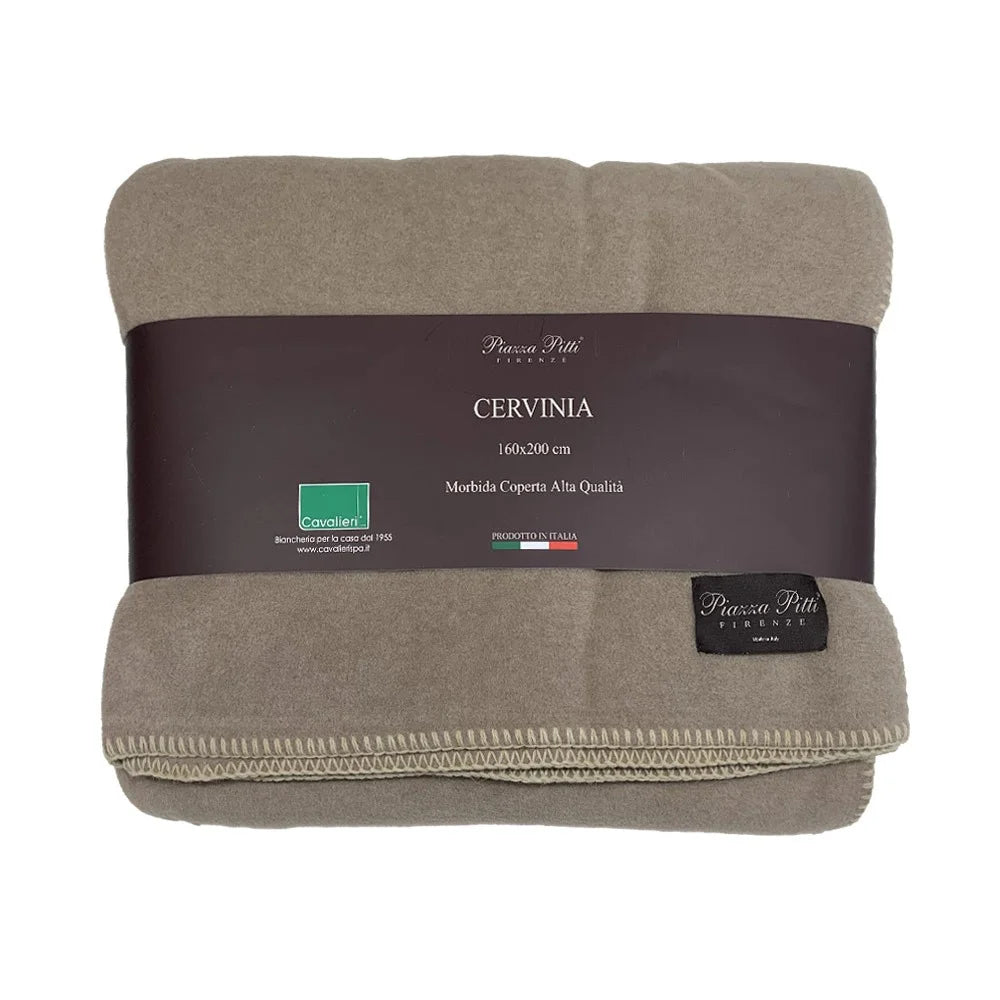 Plaid in pile Cervinia Cavalieri - Tinta unita